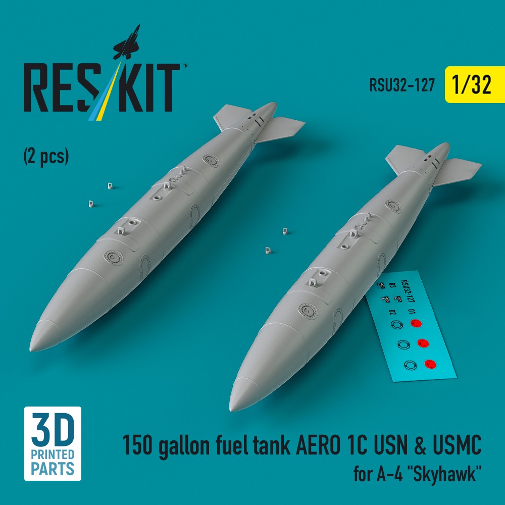 1/32 150 gallon fuel tank AERO 1C USN&USMC (2 pcs)