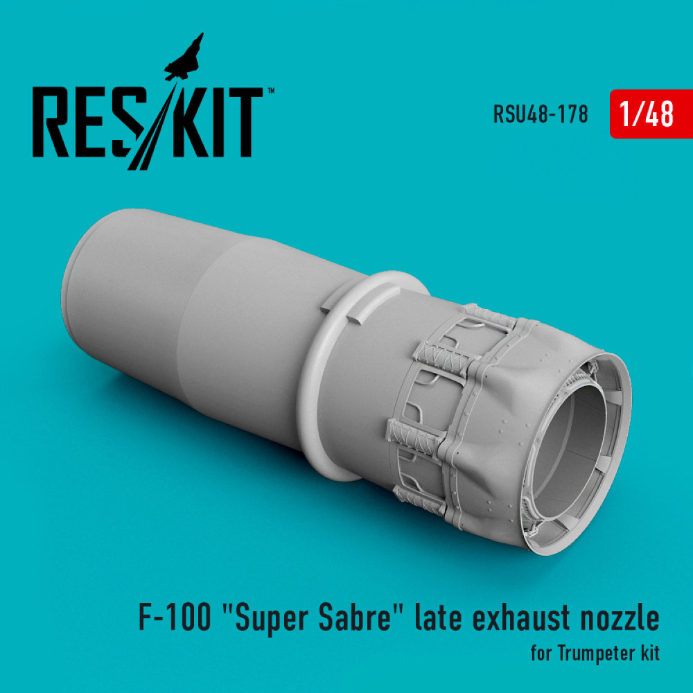 1/48 F-100 'Super Sabre' late exh.nozzle (TRUMP) 