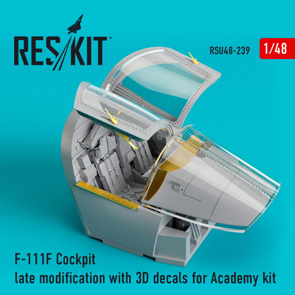 1/48 F-111F Cockpit late modification w/ 3D (ACA)