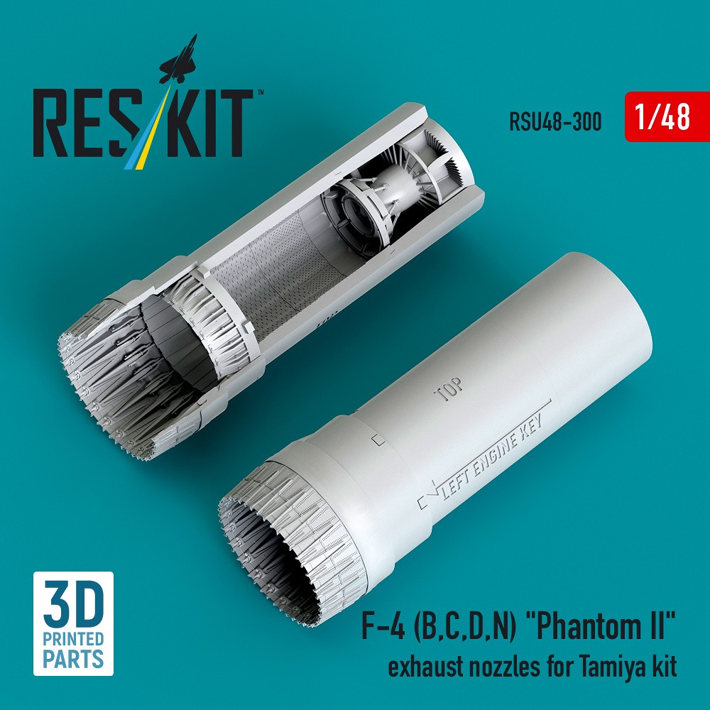 1/48 F-4 (B, C, D, N) 'Phantom II' exhaust nozzles