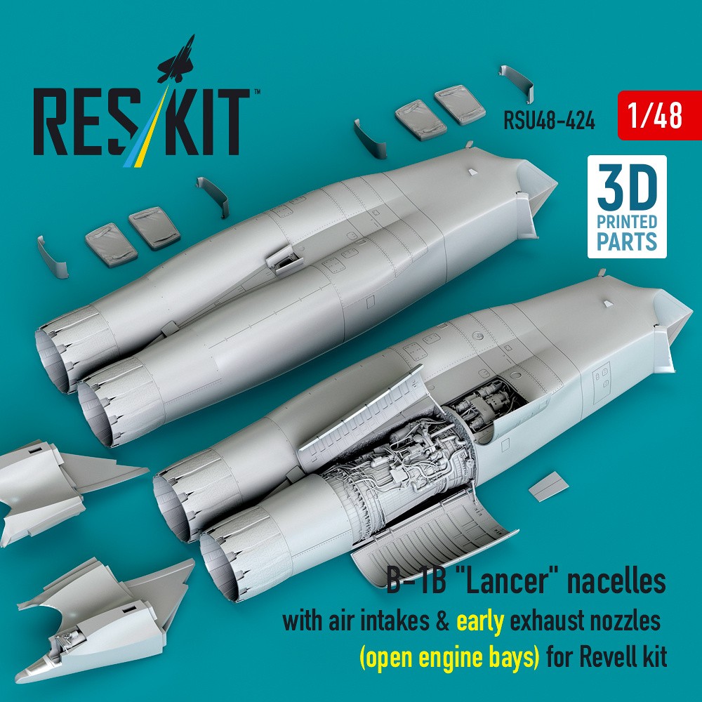 1/48 B-1B 'Lancer' nacelles early (open eng.bay)