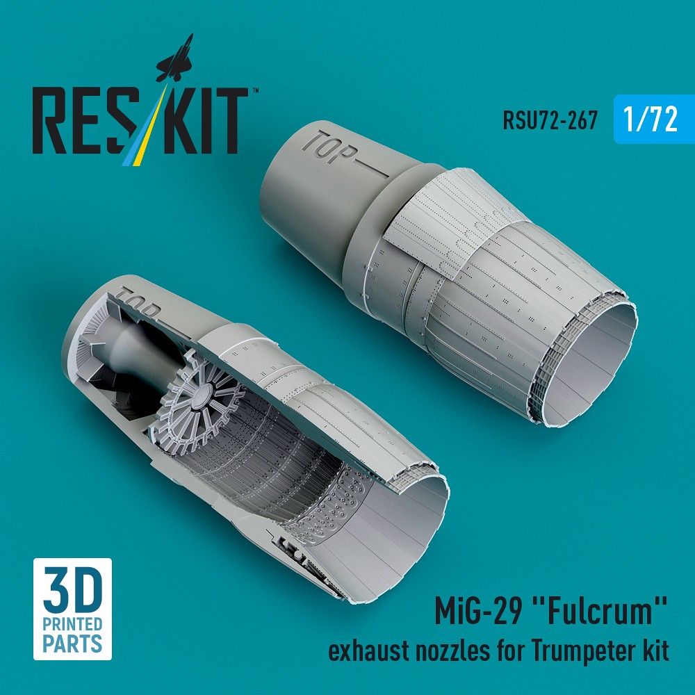 1/72 MiG-29 'Fulcrum' exh.nozzles (TRUMP)