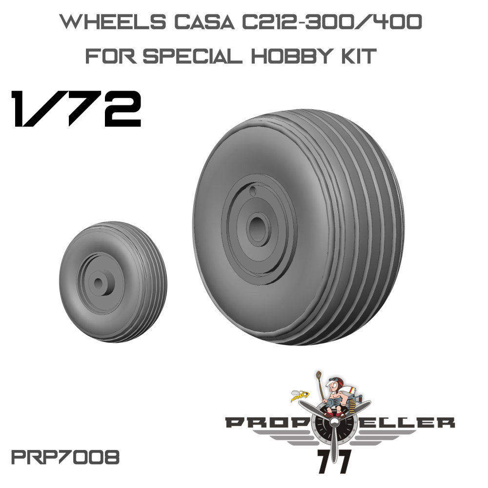 1/72 CASA C212-300/400 Wheels (SP.HOBBY)