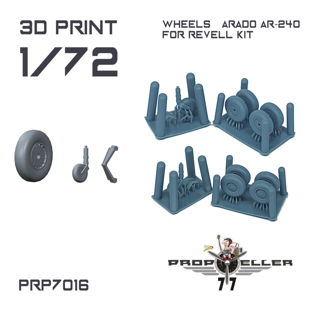 1/72 Arado Ar-240 wheels (REV)