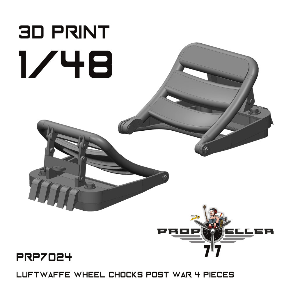 1/48 Luftwaffe wheel chocks - post war (4 pcs.)
