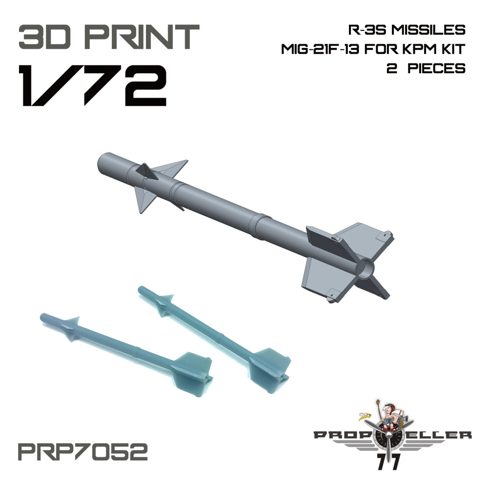 1/72 R-3S Missiles for MiG-21F-13 (2 pcs.)
