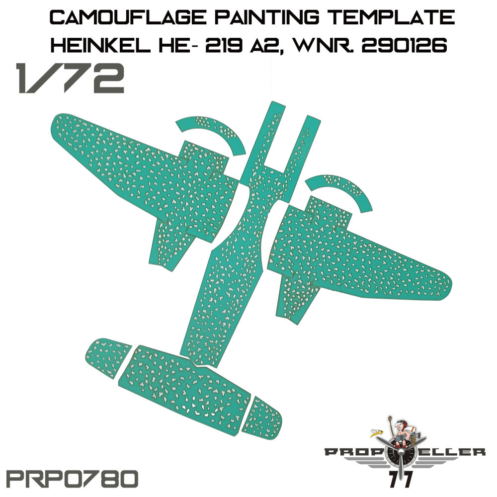 1/72 Heinkel He-219 A2 Camo paint.templates Vol.2