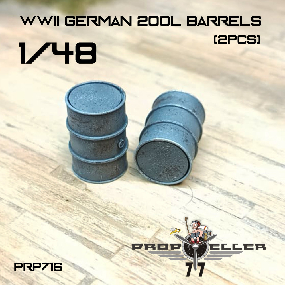 1/48 German WWII 200l barrels (2 pcs.)