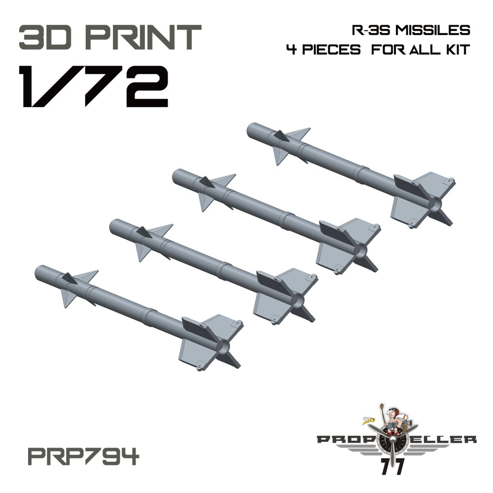 1/72 R-3S missiles (4 pcs.)
