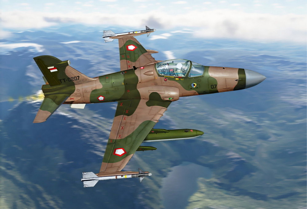 1/72 Hawk 209 light fighter (3x Indonesian A.F.)