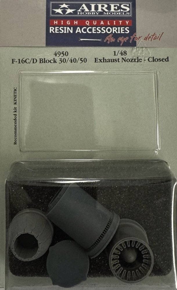 1/48 F-16C/D Bl.30/40/50 exh.nozzle closed (KIN)