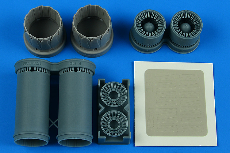 1/72 F-14D Tomcat exhasut nozzles - opened (TAM)
