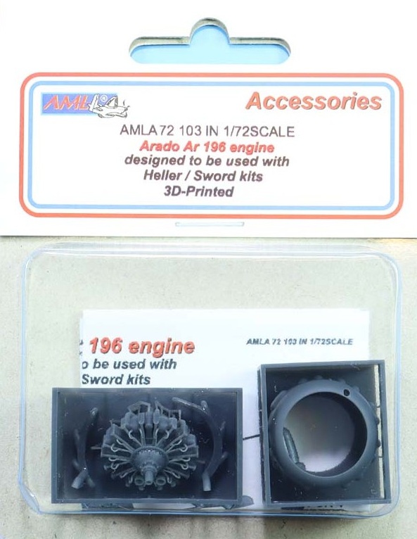 1/72 Arado Ar 196 engine (HELL/SWORD)