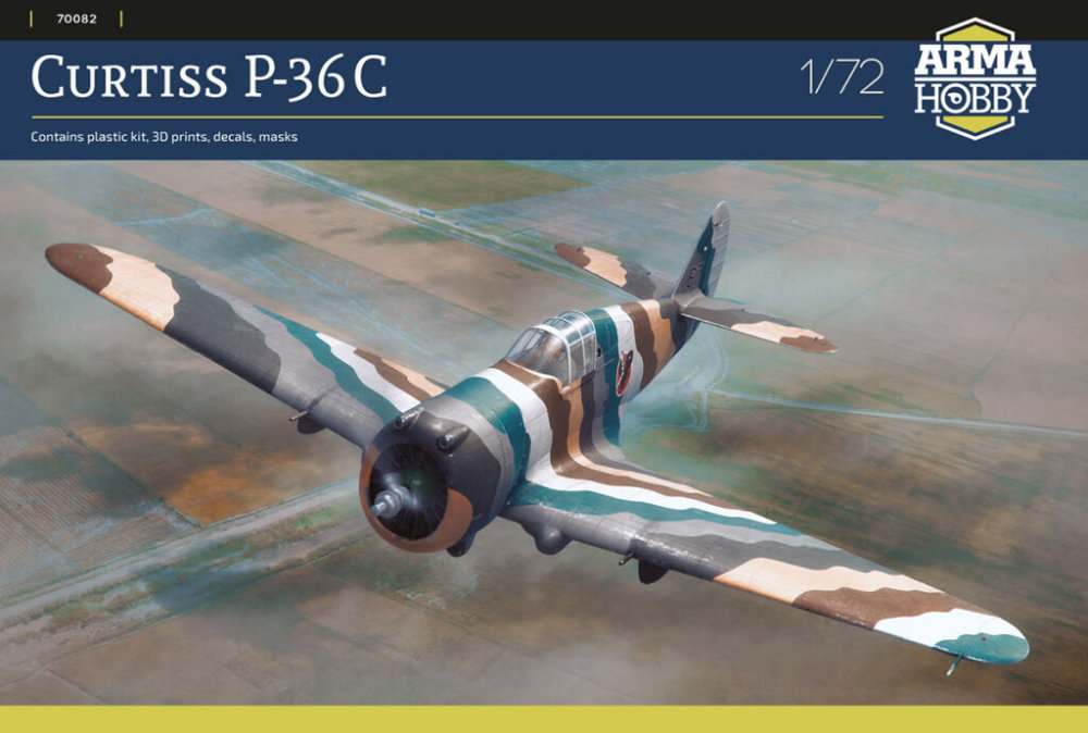 1/72 Curtiss P-36C (3x camo)