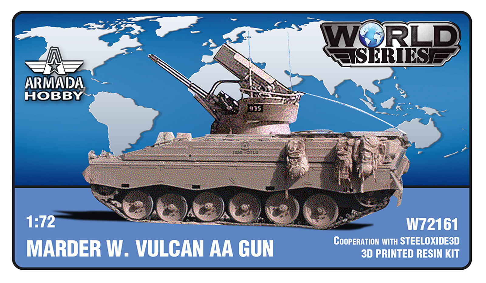 1/72 Marder w/ Vulcan AA Gun (3D resin kit)