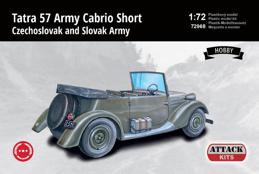 1/72 Tatra 57 Army Cabrio Short (HOBBY)