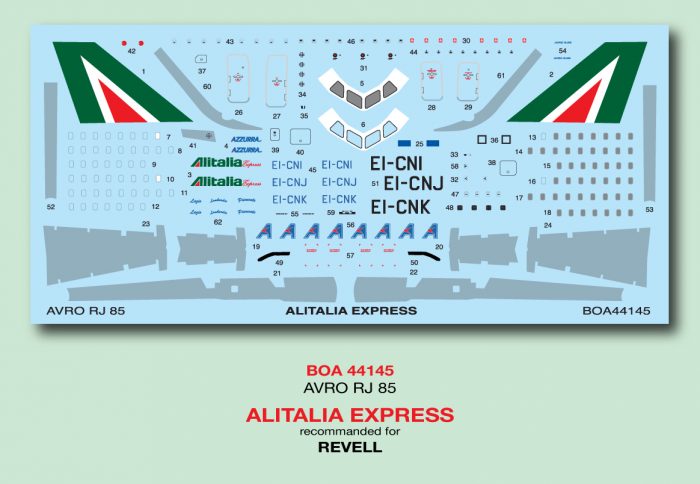 1/144 Decals AVRO RJ 85 Ailitalia Express (REV)