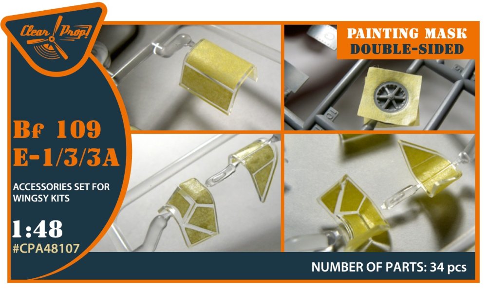 1/48 Bf-109E-1/3/3a double-sided p.mask (WINGSY)