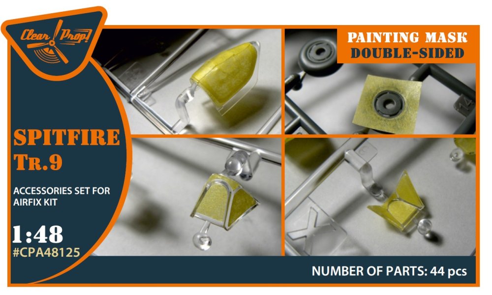 1/48 Spitfire Tr.9 double-sided paint.mask (AIRF)