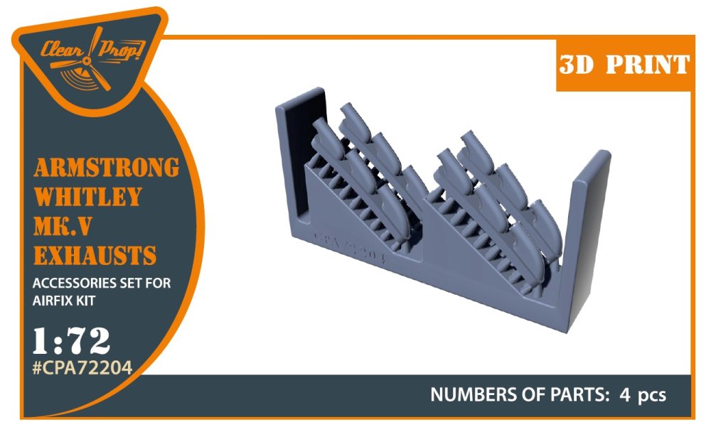 1/72 Armstrong Whitley Mk.V exhausts (AIRFIX)