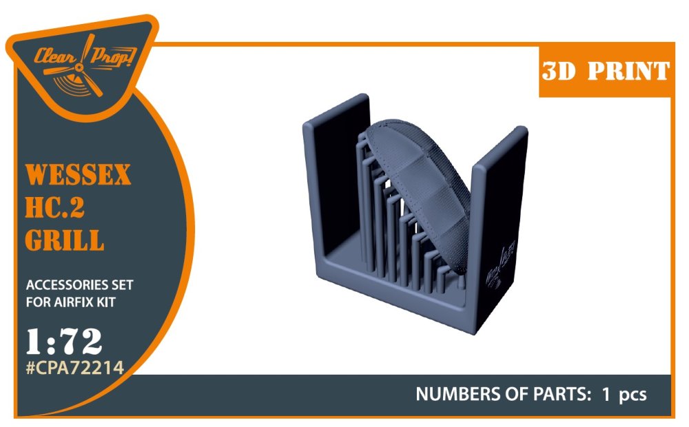 1/72 Wessex HC.2 Air intake grill (AIRFIX)