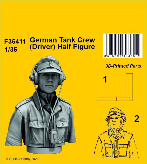 1/35 German Tank Crew - Driver (half-figure)