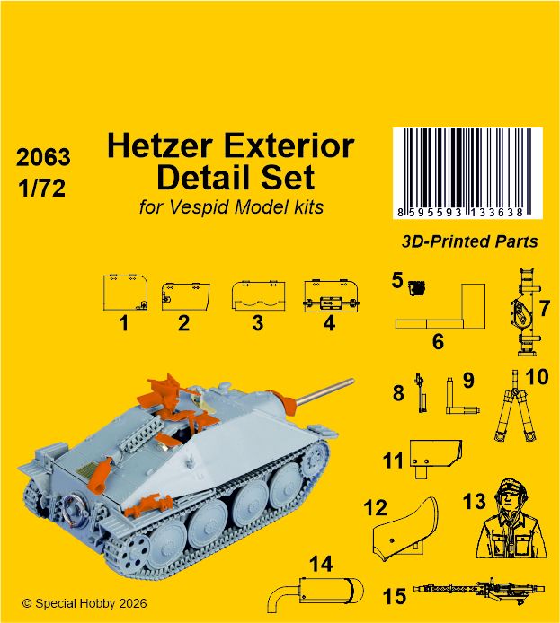 1/35 Hetzer Exterior Detail Set (VESPID)