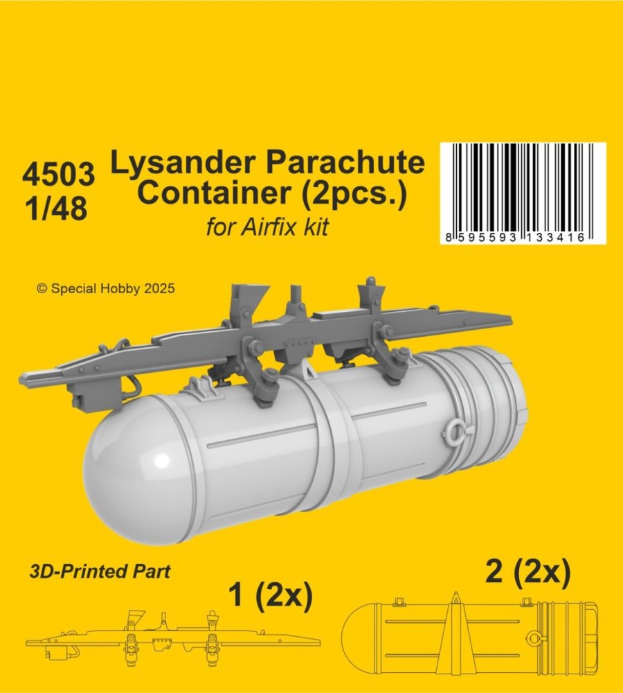 1/48 Lysander Parachute Container (2 pcs.)