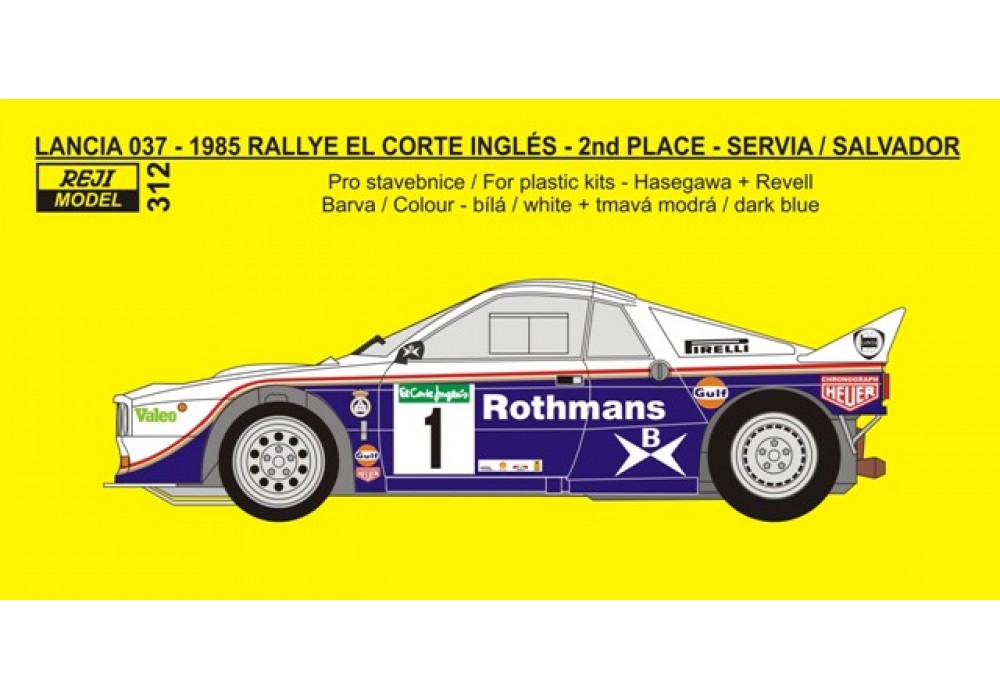 1/24 Lancia 037 'Rothmans' Rallye El Corte 1985
