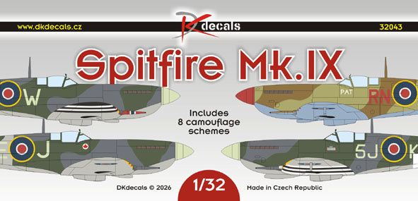 1/32 Spitfire Mk.IX (8x camo)