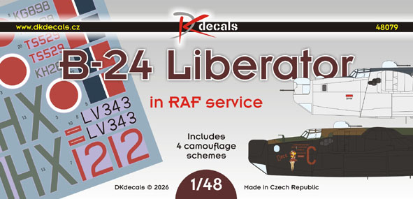 1/48 B-24 Liberator in RAF Service (4x camo)
