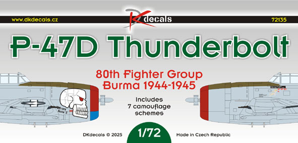 1/72 P-47D Thunderbolt 80th FG Burma 1944-1945