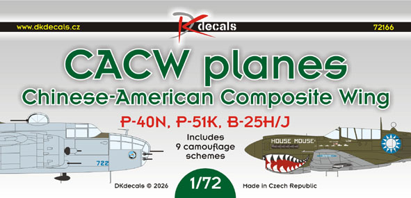 1/72 Chinese-American Composite Wing (9x camo)