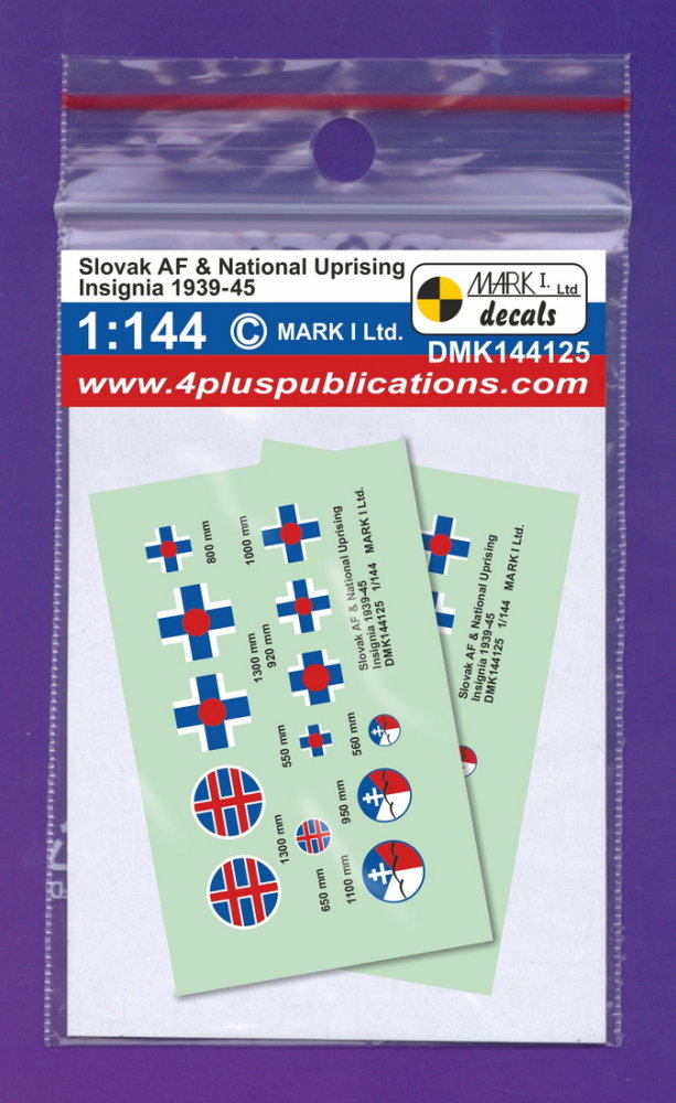 1/144 Decals Slovakian Insignia 1939-45 (2 sets)
