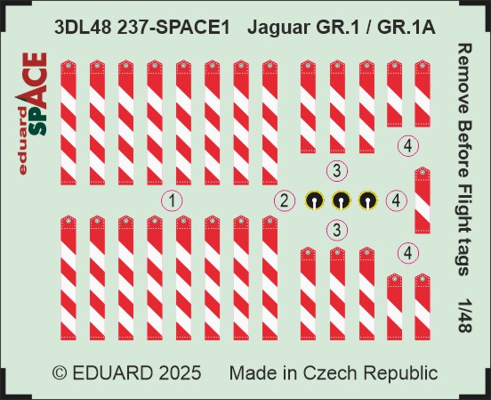 1/48 Jaguar GR.1 / GR.1A R.B.F. tags SPACE (AIRF)