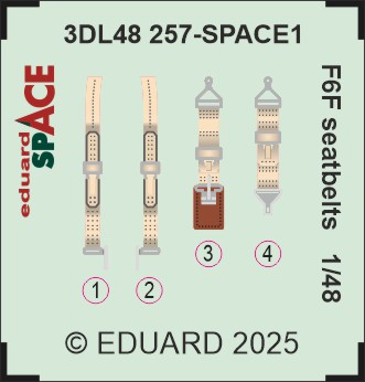 1/48 F6F seatbelts SPACE