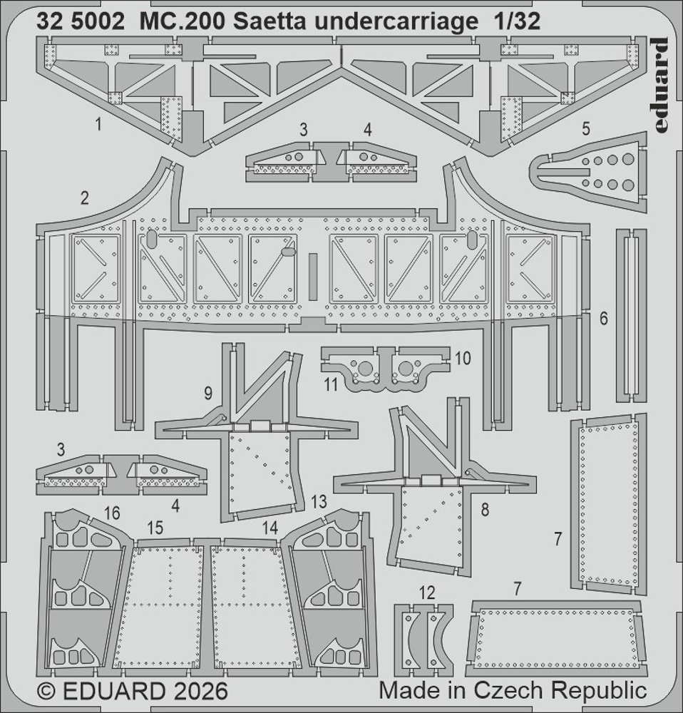 SET MC.200 Saetta undercarriage (ITAL)