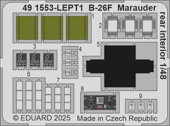 SET B-26F Marauder rear interior (ICM)