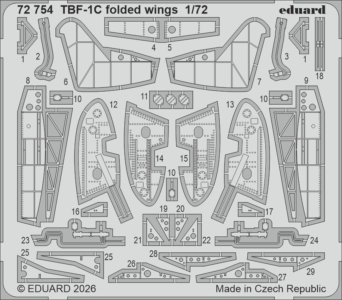 SET TBF-1C folded wings (HOBBYB)