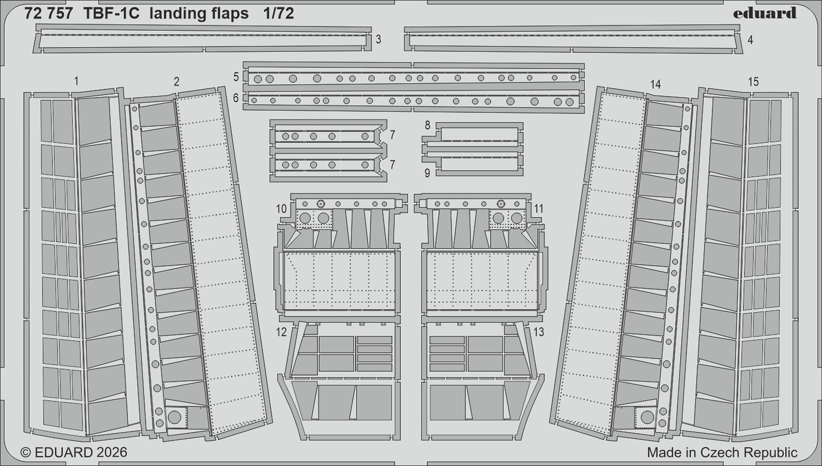 SET TBF-1C landing flaps (HOBBYB)