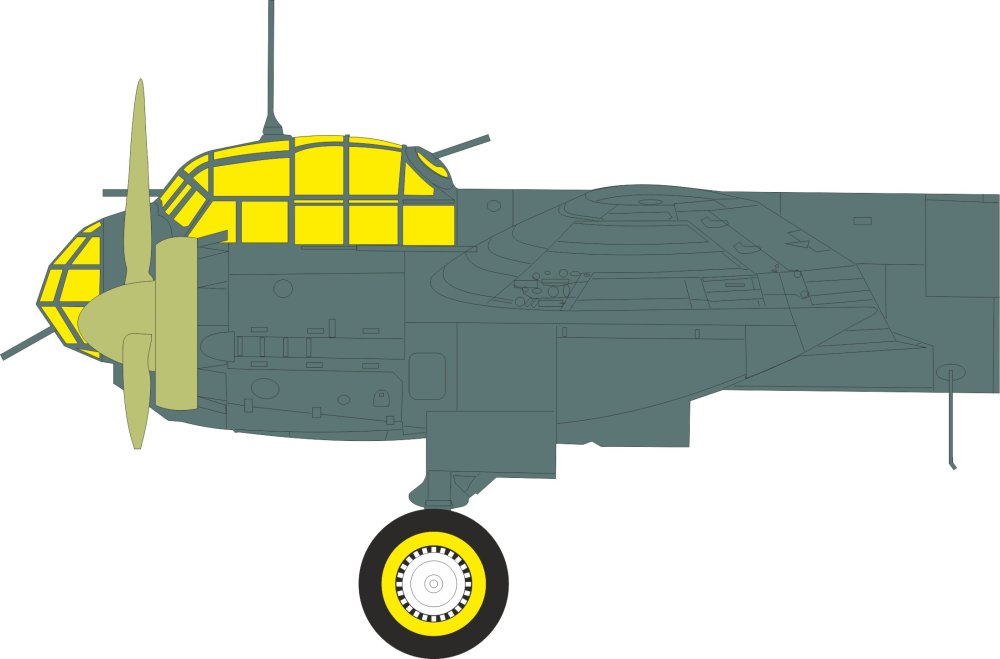 Mask 1/48 Ju 88A-4 TFace (EDU/ICM)