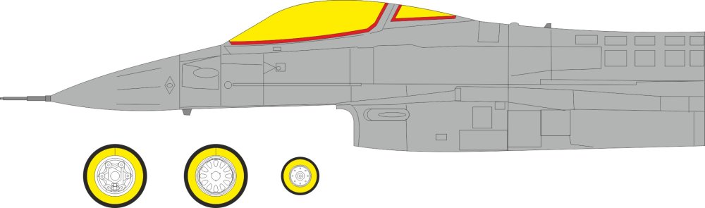 Mask 1/48 F-16CJ Block 50 TFace (TAM)
