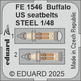 1/48 Buffalo US seatbelts STEEL (TAM)