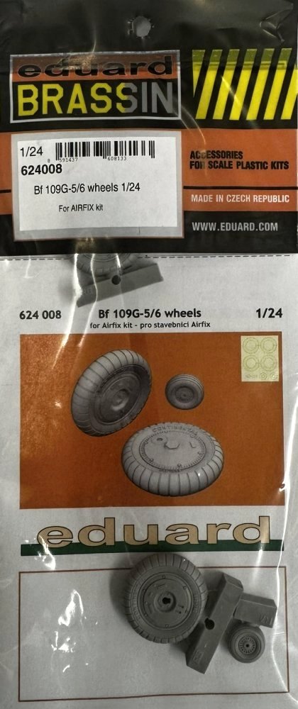 BRASSIN 1/24 Bf 109G-5/6 wheels (AIRF)