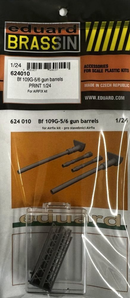 BRASSIN 1/24 Bf 109G-5/6 gun barrels PRINT (AIRF)