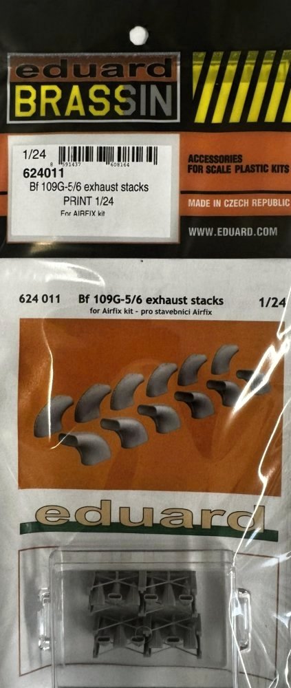 BRASSIN 1/24 Bf 109G-5/6 exh.stacks PRINT (AIRF)