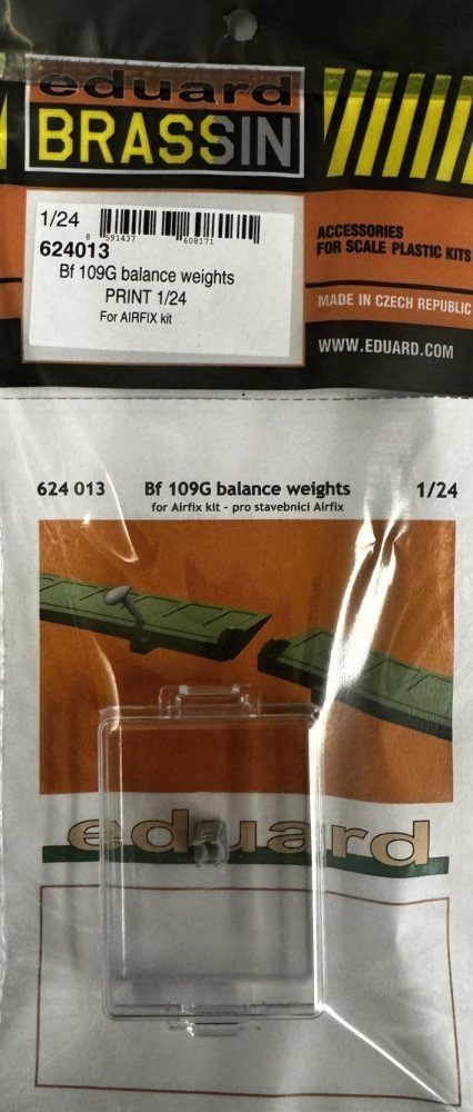 BRASSIN 1/24 Bf 109G balance weights PRINT (AIRF)