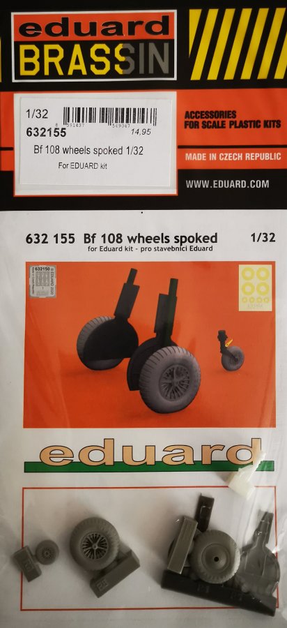 BRASSIN 1/32 Bf 108 wheels spoked (EDU)