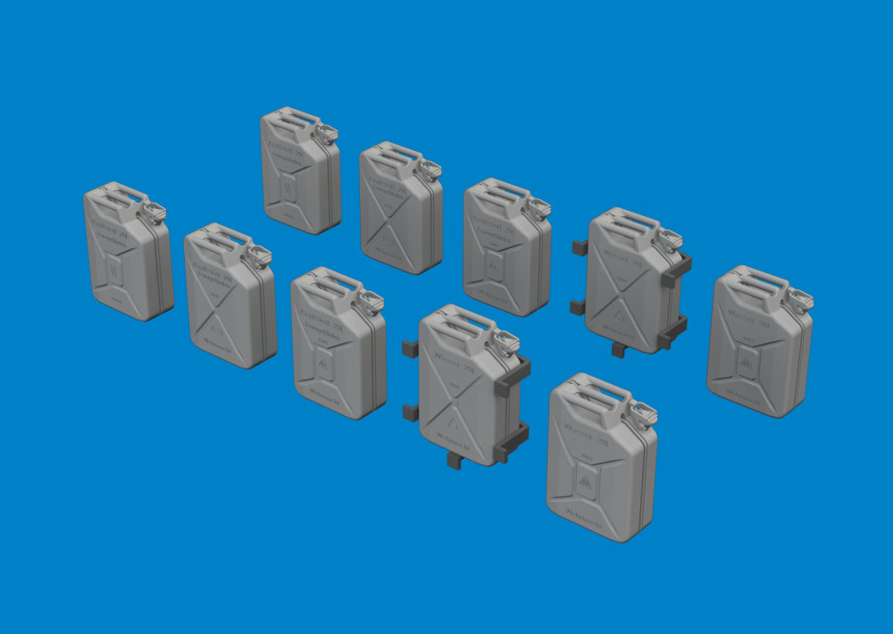 BRASSIN 1/35 WWII German Jerry Cans PRINT