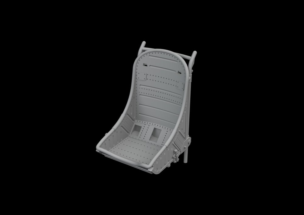 BRASSIN 1/48 P-40 seat Type 1 PRINT (EDU)
